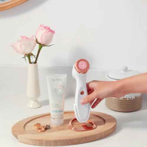 Nu Skin ageLOC LumiSpa iO Rose Gold Treatment Head | Firm | Treatment for Enhanced Skin Cleansing and Radiance | Elegant Design | Compatible with LumiSpa iO Devices