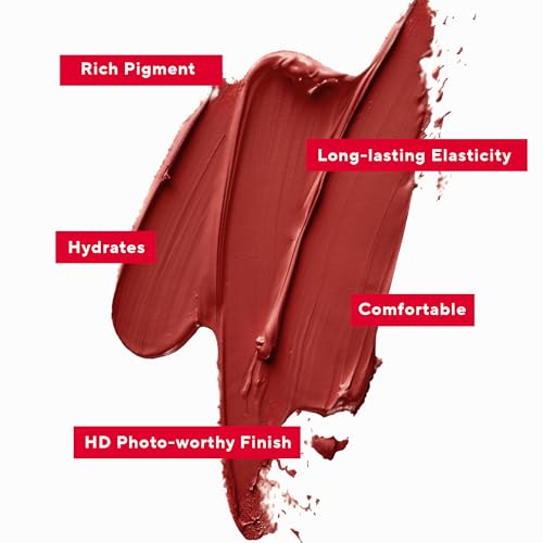 Mirabella Sealed with a Kiss Full Coverage Moisturizing Lipstick, Richly Pigmented, Ultra Creamy, Hydrating & Mineral-Based Lip Color with Antioxidant Vitamin E in Matte & Shine Shades, Sugar & Spice