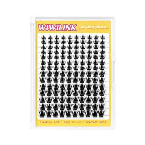 Manga Lash Clusters 8-18mm Fairy Eyelash Clusters DIY Lash Extension Spikes 0.3mm Wispy Natural Individual Cluster Eyelash Extensions D Curl, California Sunset