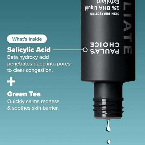 Paula's Choice SKIN PERFECTING 2% BHA Liquid Exfoliant, Salicylic Acid Facial Exfoliator for Enlarged Pores, Travel Size 1oz & CLINICAL 1% Retinol Treatment Cream for Anti-Aging & Wrinkles, 0.17oz