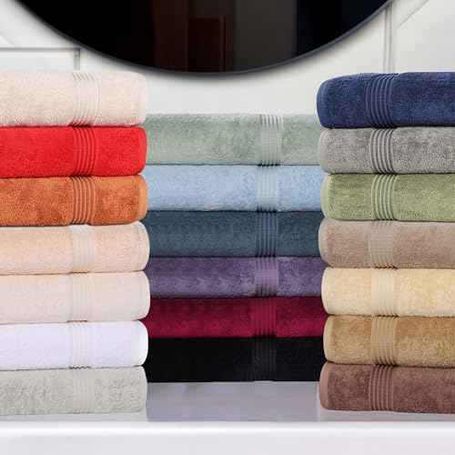 Superior Egyptian Cotton 10-Piece Face Towel Set , Small Towels For Facial, Spa, Quick Dry, Absorbent Towels, Bathroom Accessories, Guest Bath, Home Essentials, Washcloth, Airbnb, Canary