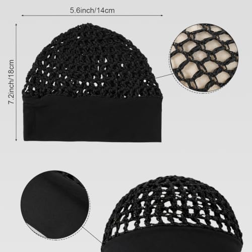 Sleep Hair Wrap Net 2-Pack Ultra-Wide Mesh Cap