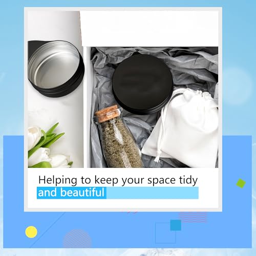 120 Pack Round Aluminum Tin with Screw Lid 2 oz Round Metal Cans Containers Empty Balm Storage Jars DIY Crafts Refillable Tin for Candle Salve Cosmetic Spices Food Lotion Beard (Color Set 2)