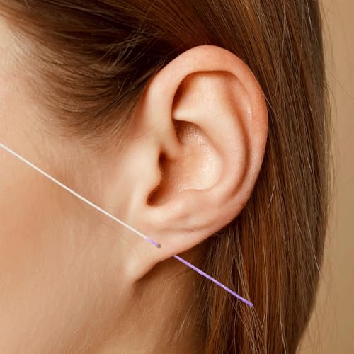 Mixed-Color Ear Piercing Floss Cleaner Set - 180PCS Ear Hole Cleaning Tool