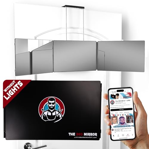 360 Mirror - 3 Way Mirror for Self Hair Cutting