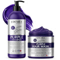 EDENIKA BOTANICALS Purple Shampoo & Hair Mask Set for Blonde & Silver Hair