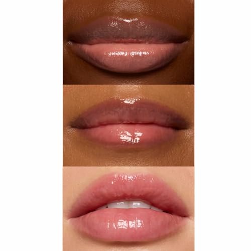 Deep Hydrating Lip Butter Balm- Glossy Lip Treatment with Shea Butter, Vitamin E, Peptides & Hyaluronic Acid - Vegan, Non-Sticky, Moisturizing Lip Care | 2-Pack (Clear-Unscented)