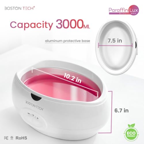 Boston Tech 3000ml Paraffin Wax Warmer Bath Kit for Hands, Feet & Elbows