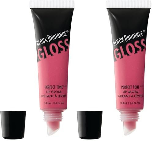 Black Radiance Perfect Tone Lip Gloss SPF 15 Sultry Pink 2-Pack