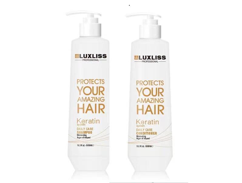 Luxliss Keratin Shampoo & Conditioner Set, Anti-Frizz, 16 Fl Oz