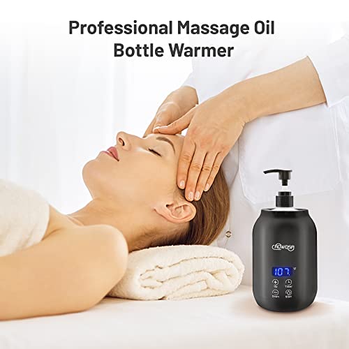 AOWOSA Massage Oil Warmer - Digital Heated Lotion Dispenser for Spa