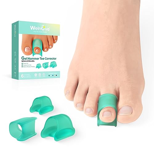 Welnove Hammertoe Corrector - 6 Pack Gel Toe Splints