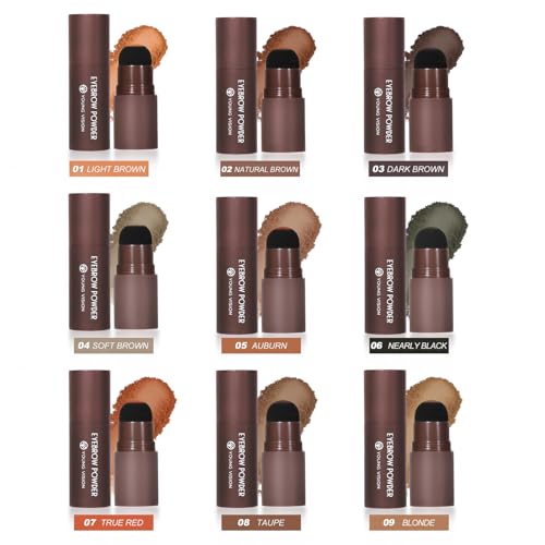 Eyebrow Stamp Kit with 10 Stencils & Waterproof Pomade