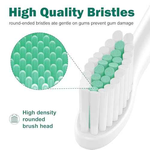 Replacement Toothbrush Heads for Philips Sonicare Replacement Brush Heads Medium Soft Dupont Bristles Electric Toothbrush Replacement Heads Fit E-Series Essence Xtreme Elite Advance, 4 Pack