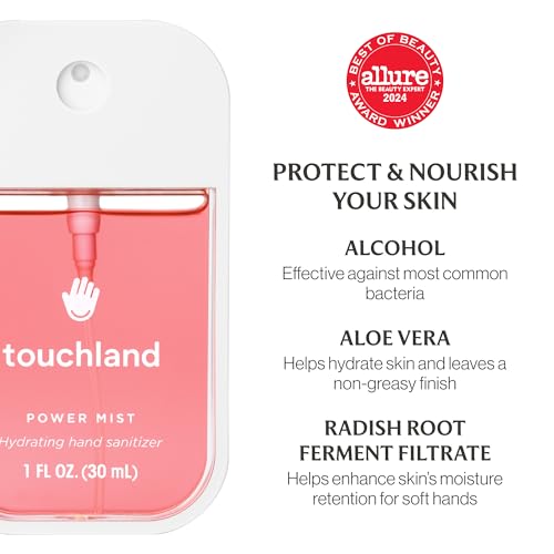 Touchland Juicy Bliss Travel Gift Set - Hydrating Hand Sanitizer & Body Mist