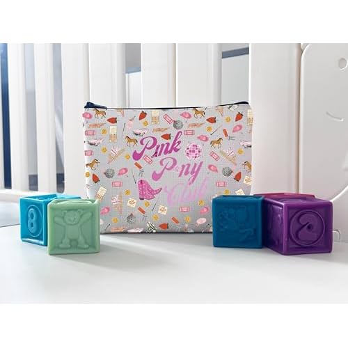 WCGXKO Music Lover Gift Pink Makeup Bag Singer Fans Gift Song Lyrics Music Concert Travel Cosmetic Pouch (Pink Bag)