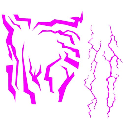 Demon Hunter Temporary Tattoos Purple Waterproof 4-Piece