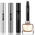 10ml Perfume Atomizer Travel Refillable, 3PCS Perfume Travel Refillable Bottle,Bottom-Filling Fragrances Perfumes Bottle,Mini Cologne Dispenser,Portable Sprayer£¨Black-Grey-Silver£©