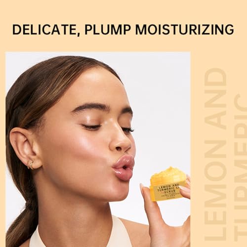 Turmeric Lemon Lip Scrub with Aloe Vera - Exfoliating & Moisturizing