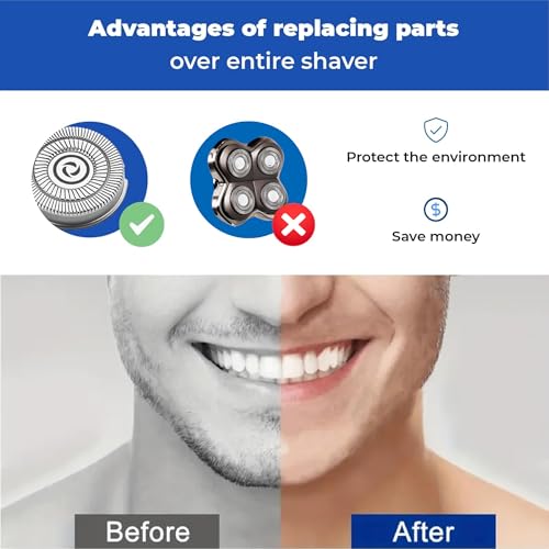 4 Pack Shaver Replacement Blades Compatible with Pitbull Shaver Gold PRO & Silver - Pitbull Shaver Replacement Blade, Enhanced Pitbull Shaver Replacement Heads for Superior Shaving