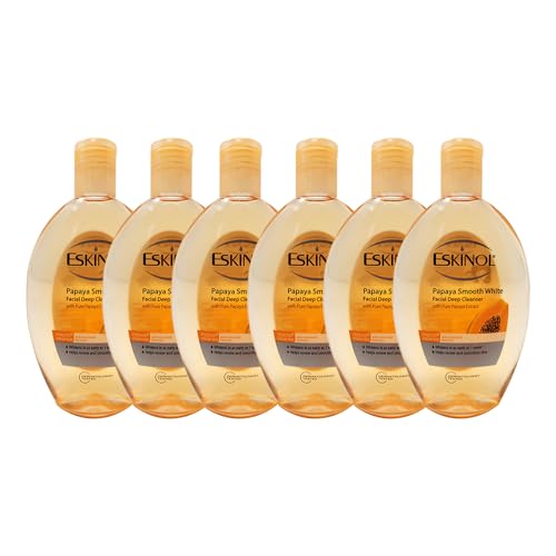Eskinol Facial Cleanser 225 Ml - 7.6 Oz (Pack of 6) (Papaya)