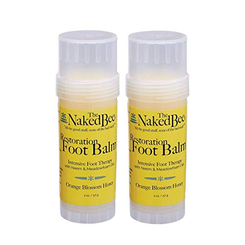 The Naked Bee Orange Blossom Honey Lip Balm + Restoration Foot Balm 2oz