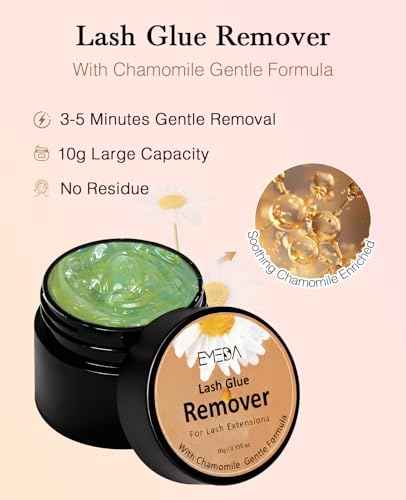 EMEDA Lash Extension Remover Cream Kit - Gentle 10g with Tools