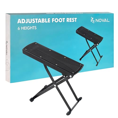 NOVAL Pedicure Supplies Foot Rest 6 Heights Adjustable Sturdy Manicure Foot Rest for Foot Spa Salon and Pedicure at Home.