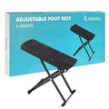 NOVAL Pedicure Supplies Foot Rest 6 Heights Adjustable Sturdy Manicure Foot Rest for Foot Spa Salon and Pedicure at Home.