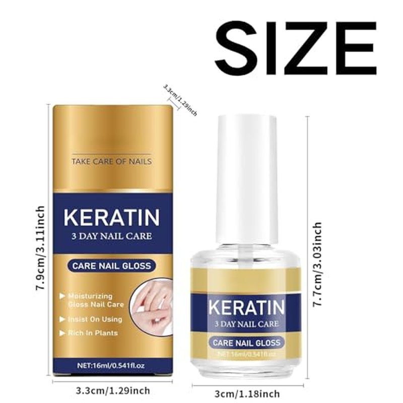 Keratin Nail Strengthening Oil - 2 Pcs Set