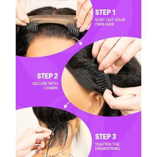 3D Water Wave Half Wig Human Hair 200% Density 3 In 1 Glueless Wigs Human Hair for Women Drawstring Wig Human Hair 100% Real Human Hair 22 Inches