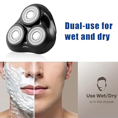 Black Rotary Shaver Replacement Head Compatible with Remington Series - Easy Install