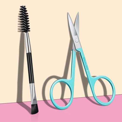 TsMADDTs Tweezers for Women Facial Hair, Eyebrow Tweezers for Women Men, Professional Ingrown Hair Removal Set, Eyebrow Kit with Mirror, Scissor