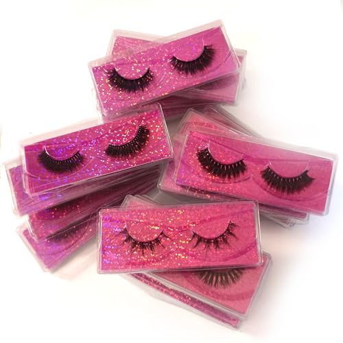 Natural Look Fluffy Eye Lashes, Faux 3D Mink Lashes 10 Styles Eyelashes Wholesale(50 Pairs)