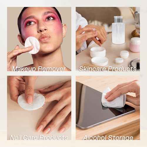 9oz Gray Push Down Pump Dispenser Empty Refillerble Bottle with Flip Top Cap - for Nail Polish, Travel, Cosmetics Packaging