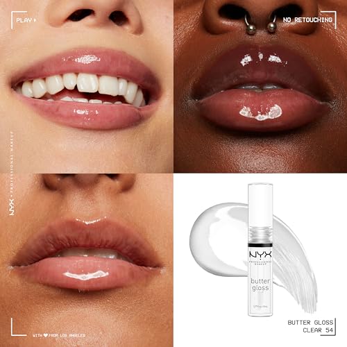 NYX Butter Gloss Lip Gloss - Non-Sticky Sugar Glass
