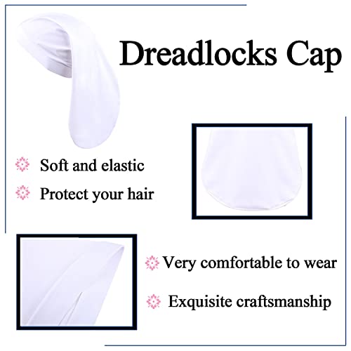 Leeven 2-Pack Dreadlock Cap Sleep Bonnets for Men Women – Unisex Hair Wraps