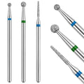 Diamond Cuticle Drill Bits Set - 3pcs for Nail Care and Pedicure - Variation 3Set-A