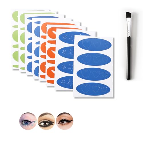 8 Sheets Eyeliner Stencil Stickers, Winged & Smokey Eye Shaper