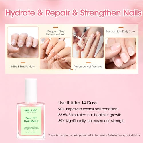 GELLEN Peel-Off Nail Strengthener Mask - Air Dry Repair