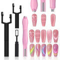 WOKOTO 2-Pack Cat Eye Nail Magnet Pens for Art Design