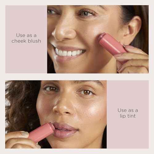 P?R MINERALS Silky Tint Creamy Multitasking Makeup Stick with Peptides - Lip and Cheek Stick with Natural, Healthy-Looking Glow & Ultra-Creamy Finish