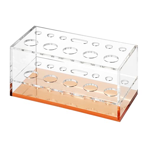 Moosy Life Makeup Brush Holder Organizer, Brush Holder for Vanity, Acrylic Makeup Brush Organizer Countertop Makeup Brush Drying Rack, 12 Slots Acrylic Holder