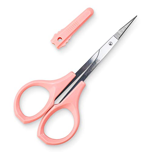 Humbee Curved Grooming Scissors with Cap | Hair, Beard & Facial Trimmer
