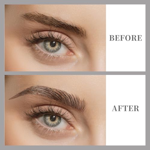 BLUE LOVE 2PCS Two Prong Eyebrow Pens for Women - Waterproof, Long-Lasting Microblading Brow Pencils with Hair-Like Strokes for All-Day Eye Makeup (2PCS Brown)