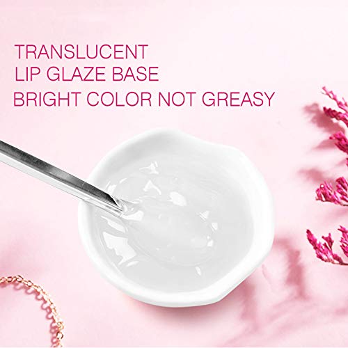 BestLand 2Pack DIY Homemade Moisturizing Lip Gloss Base, Lip Makeup Primer Basic Lipstick Material, Natural Non-stick Clear Lip Gloss Base Making Lip Gloss Supplies, 2Pack 100ml (Transparent)