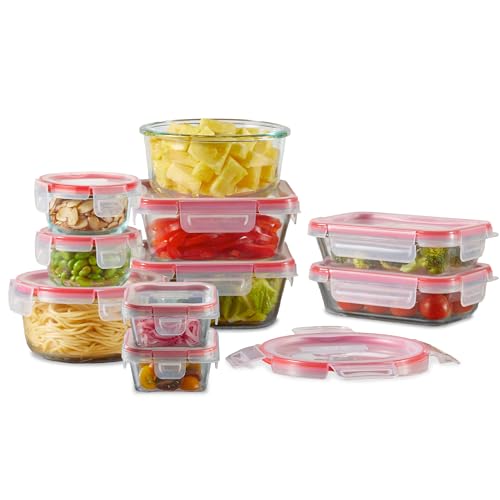 Pyrex Freshlock 10-Pack Glass Food Storage Containers with Airtight Lids
