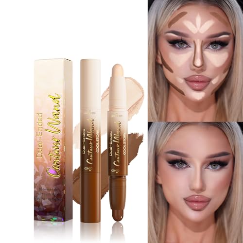 2-in-1 Dual-End Contour & Highlighter Stick, Waterproof