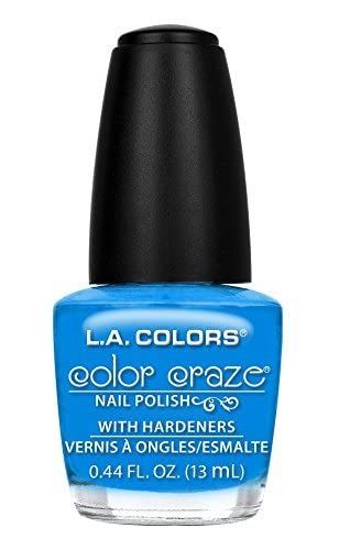 L.A. COLORS Craze Nail Polish, Aquatic, 0.44 Fluid Ounce & Wired, 0.44 Fluid Ounce Nail Polish Bundle