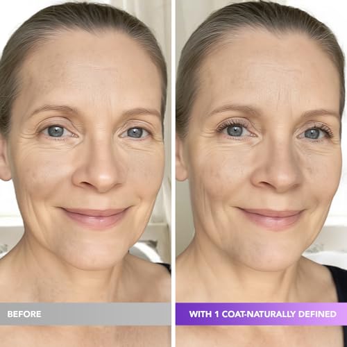 Blooskim Black Mascara for Mature Women 60+ | Hypoallergenic, Non-Clumping